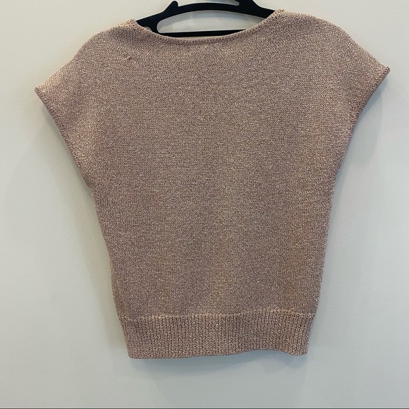 Eva Mendes metallic Blush Top by New York & Company - Picture 3 of 6